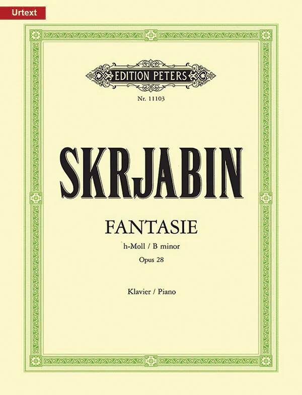 Fantasie in B minor Op.28 - Scriabin/Phillipp - Piano - Sheet