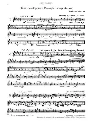Tone Development Through Interpretation - Moyse - Flute - Book