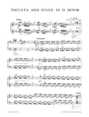 Toccata and Fugue in D minor BWV 565 - Bach/Johnson - Piano - Sheet