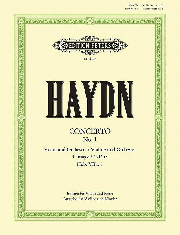 Violin Concerto in C Hob. VIIa:1 - Haydn/Flesch - Violin/Piano - Book