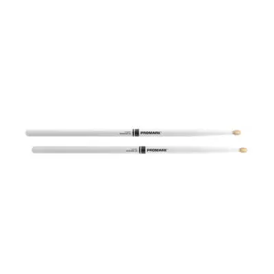 Rebound 5A Painted Hickory Drumnsticks - White