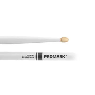 Promark - Rebound 5A Painted Hickory Drumnsticks - White