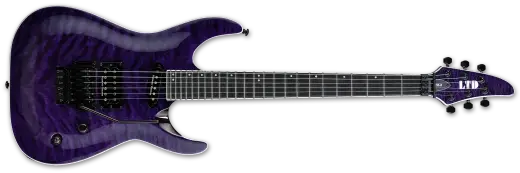 ESP Guitars - ALR-II Quilted Maple Electric Guitar with Hardshell Case - See Thru Purple