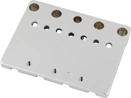 HiMass String-Through 4-String Bass Bridge Assembly with Brass Saddles - Chrome