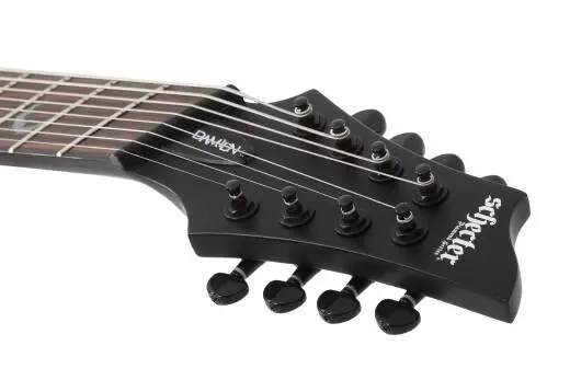 Damien-8 Multiscale 8-String Electric Guitar - Satin Black