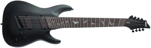 Schecter - Damien-8 Multiscale 8-String Electric Guitar - Satin Black