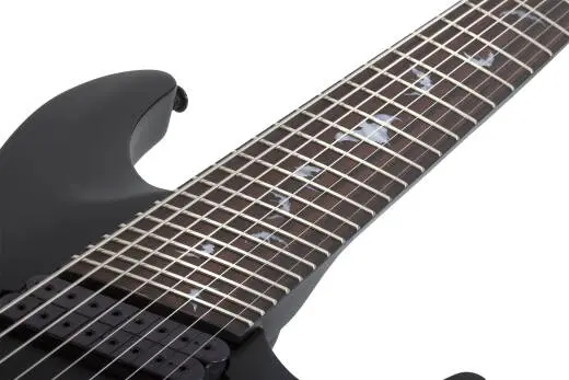 Damien-8 Multiscale 8-String Electric Guitar - Satin Black