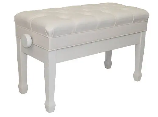 Benchworld - MAESTRO 1G Adjustable Piano Bench - Polished White