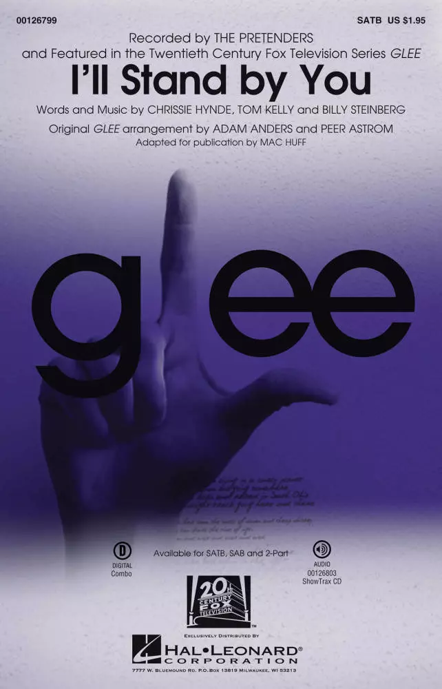 I\'ll Stand By You (GLEE) - Hynde/Kelly/Steinberg/Huff - SATB
