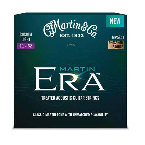 Era Treated Acoustic Guitar Phosphor Bronze Strings - Custom Light 11-52