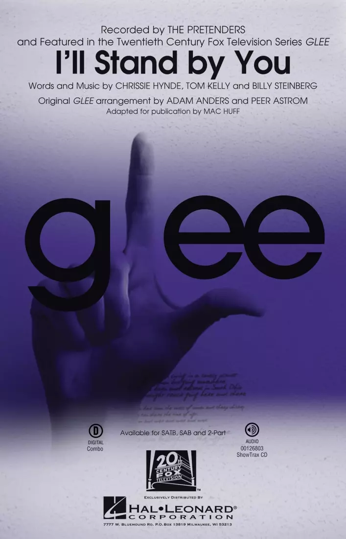 I\'ll Stand By You (GLEE) - Hynde/Kelly/Steinberg/Huff - SAB