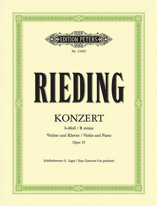 Concerto in B minor, Op. 35 - Rieding/Matz -  Violin/Piano - Sheet
