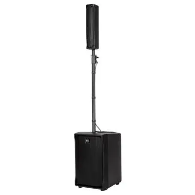 RCF - EVOX J8 Active Two-Way Portable Column Speaker Array with 12 Subwoofer - Black