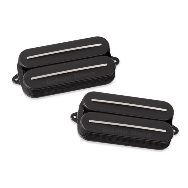 Black Winter Rails 6-String Humbucker Pickup Set - Matte Black