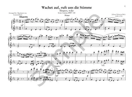 3 Popular Pieces from Cantatas BWV 140, 147, 208 - Bach/Duck - 1P4H - Book