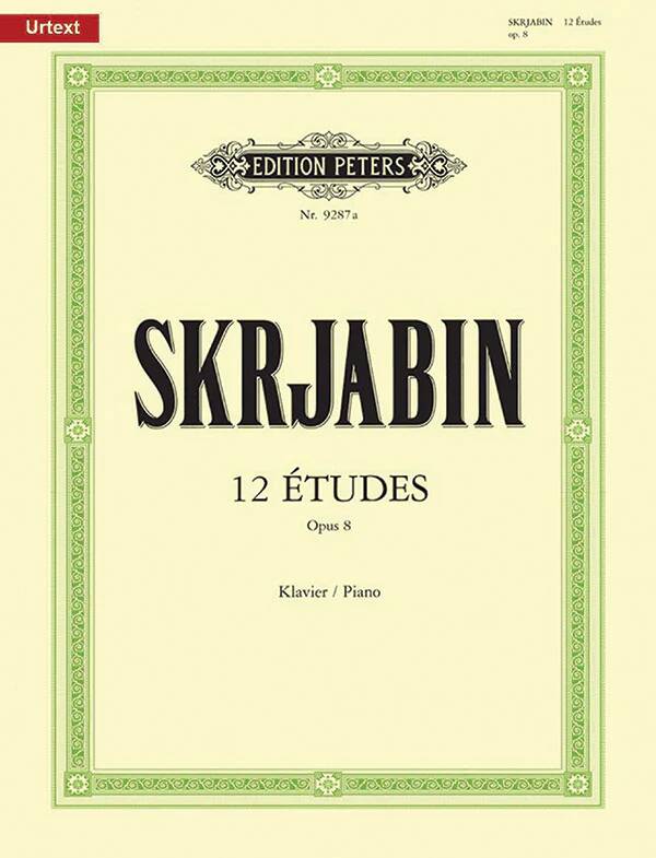 12 Etudes, Op. 8 - Scriabin/Phillipp - Piano - Book