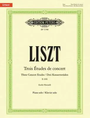 C.F. Peters Corporation - Trois Etudes de Concert - Liszt - Piano - Book