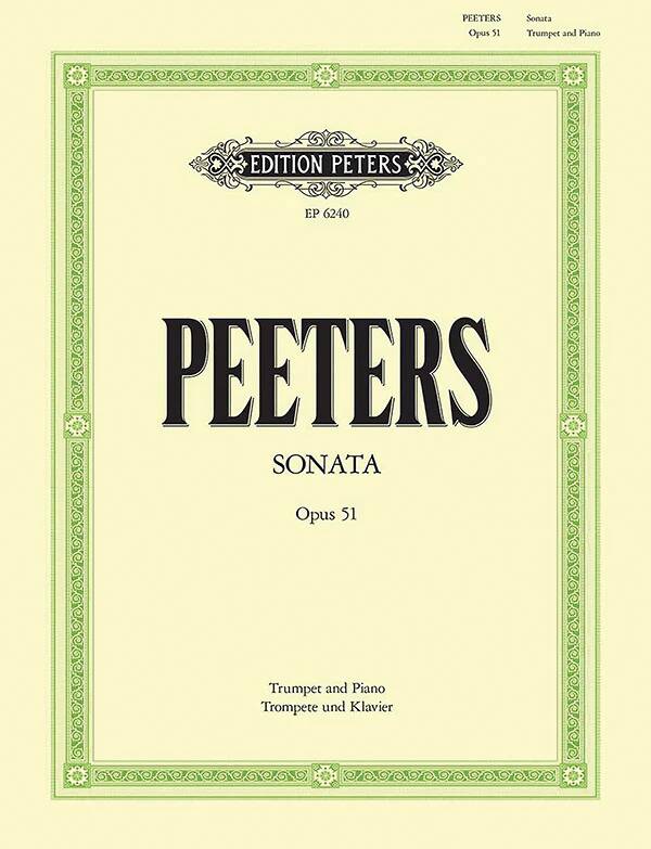 Sonata Op. 51 - Peeters - Trumpet/Piano - Sheet