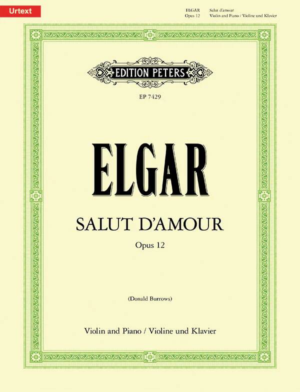 Salut d\'Amour Op. 12 - Elgar/Burrows - Violin/Piano - Sheet