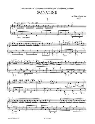 Sonatina in C - Khachaturian - Piano - Sheet