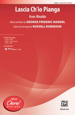 Alfred Publishing - Lascia Chio Pianga (from Rinaldo) - Handel/Robinson - SATB