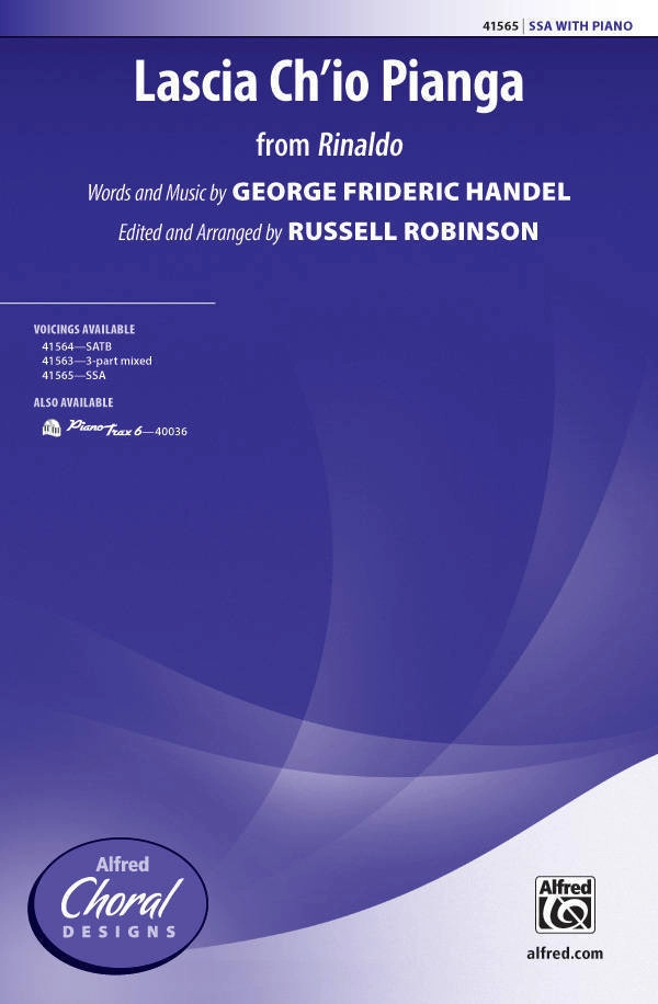 Lascia Ch\'io Pianga (from Rinaldo) - Handel/Robinson - SSA