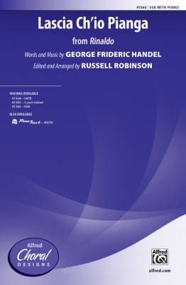 Alfred Publishing - Lascia Chio Pianga (from Rinaldo) - Handel/Robinson - SSA