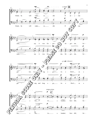 Let It Be Forgotten - Teasdale/Chatman - SATB