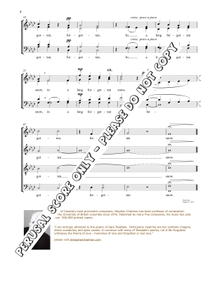 Let It Be Forgotten - Teasdale/Chatman - SATB