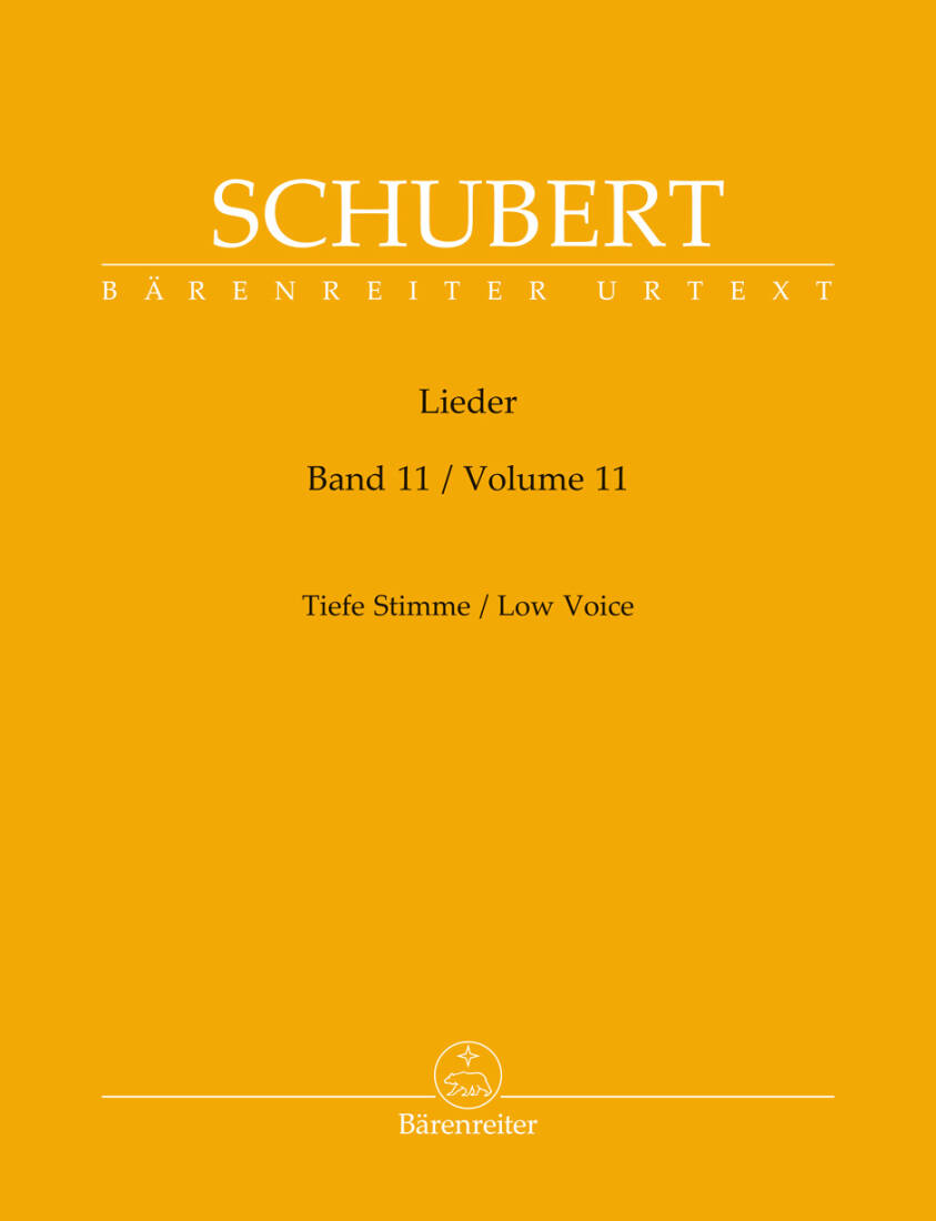 Lieder, Volume 11 - Schubert/Durr - Low Voice/Piano - Book