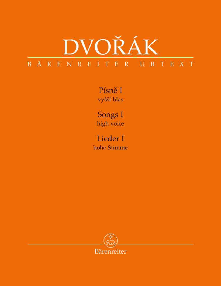 Songs I - Dvorak/Hajek - High Voice/Piano - Book