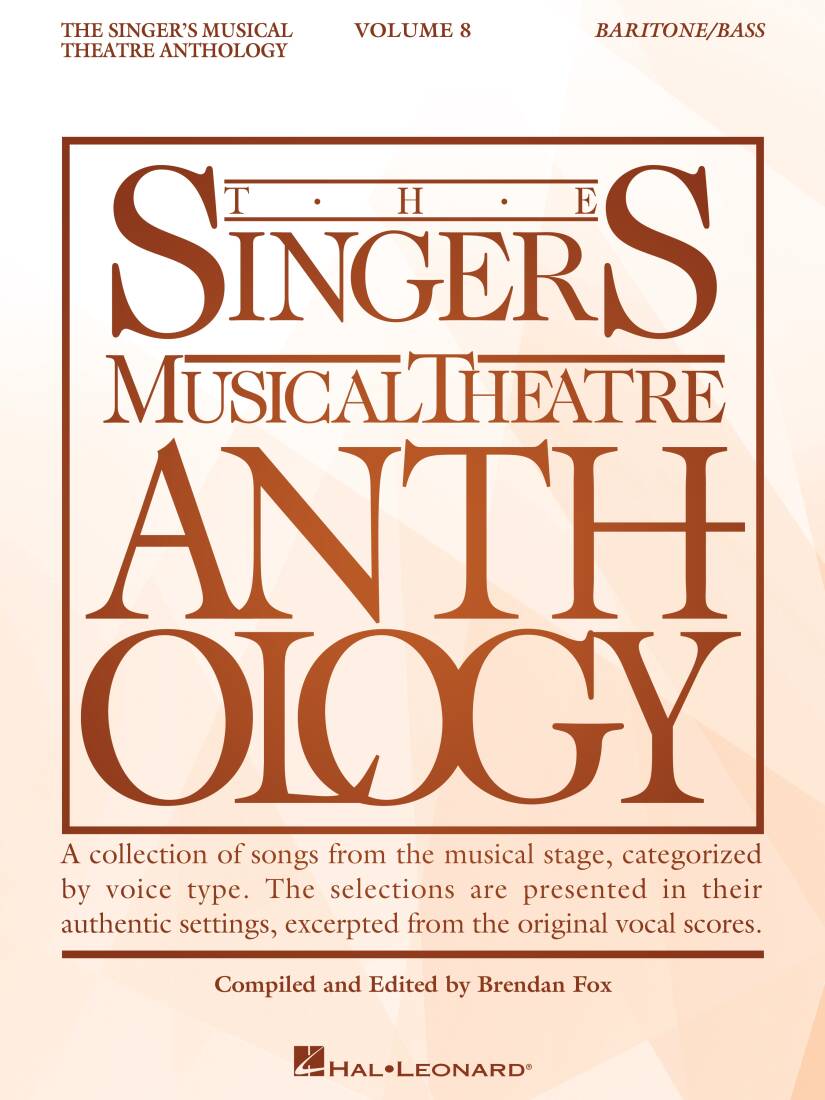 The Singer\'s Musical Theatre Anthology Volume 8 - Baritone/Bass/Piano - Book