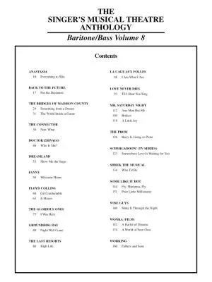 The Singer\'s Musical Theatre Anthology Volume 8 - Baritone/Bass/Piano - Book