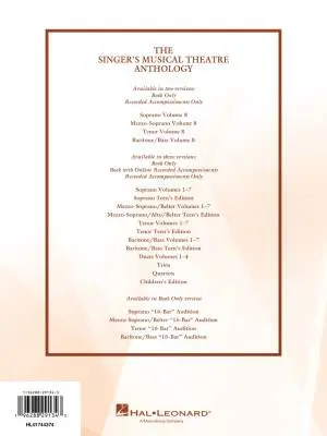 The Singer\'s Musical Theatre Anthology Volume 8 - Baritone/Bass/Piano - Book