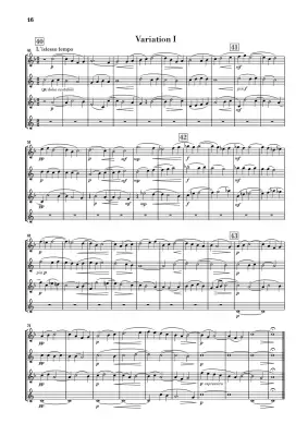 Saxophone Quartet B Flat Major, Op. 109 - Glazunov - Study Score
