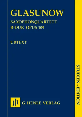 G. Henle Verlag - Saxophone Quartet B Flat Major, Op. 109 - Glazunov - Study Score