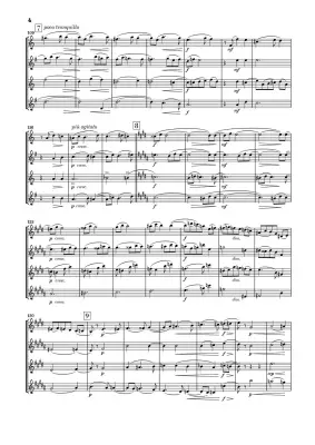 Saxophone Quartet B Flat Major, Op. 109 - Glazunov - Study Score