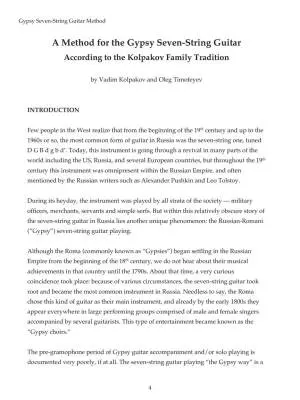The Kolpakov Method for Russian Gypsy Guitar - Book/Audio Online