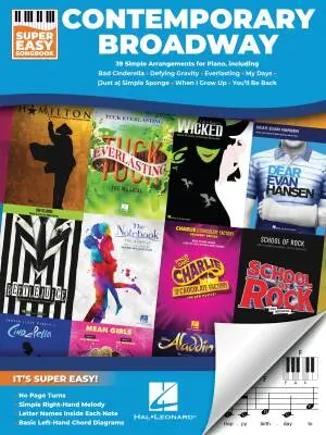 Hal Leonard - Contemporary Broadway: Super Easy Songbook - Easy Piano - Book