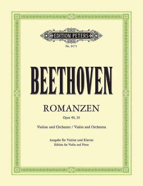Romances, Op. 40 and 50 - Beethoven/Oistrakh/Fechner - Violin/Piano - Book