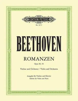 C.F. Peters Corporation - Romances, Op. 40 and 50 - Beethoven/Oistrakh/Fechner - Violin/Piano - Book