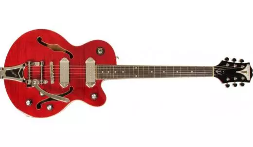 Wild Kat Semi-Hollow Electric - Wine Red
