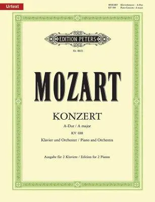 C.F. Peters Corporation - Concerto No. 23 in A, K488 - Mozart - 2P4H - Book