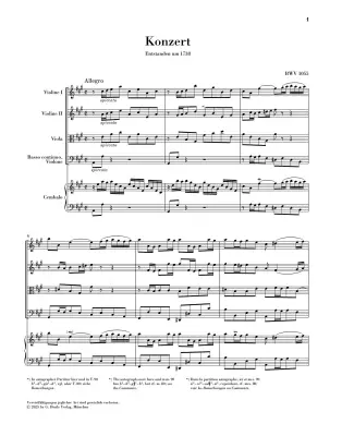 Harpsichord Concerto No. 4 A Major, BWV 1055 - Bach/Minuth/Mullemann - Full Score