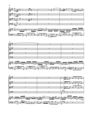 Harpsichord Concerto No. 4 A Major, BWV 1055 - Bach/Minuth/Mullemann - Full Score