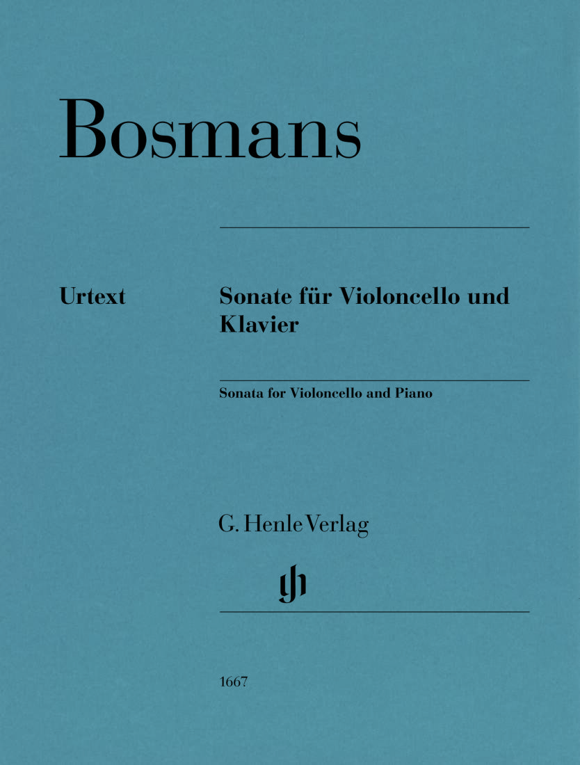 Cello Sonata - Bosmans/Pernpeintner - Cello/Piano - Sheet