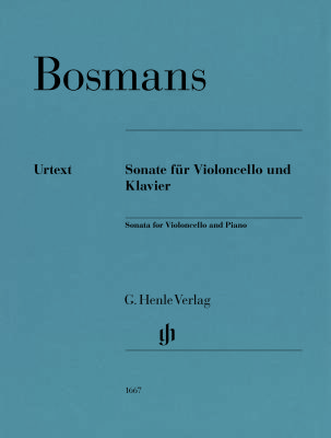 G. Henle Verlag - Cello Sonata - Bosmans/Pernpeintner - Cello/Piano - Sheet