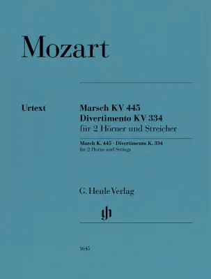 G. Henle Verlag - March K. 445 and Divertimento K. 334 - Mozart/Loy - Chamber Ensemble