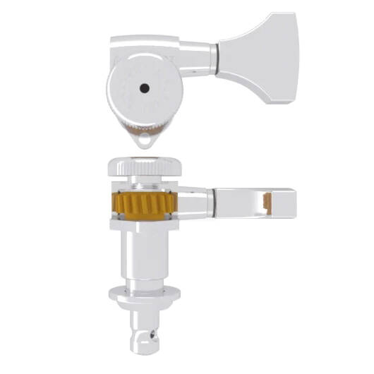 Grip-Lock Open Guitar Tuner - Chrome, 23mm