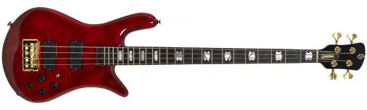 Spector Bass - Rudy Sarzo Euro 4 LT Signature Bass Guitar - Scarlett Red